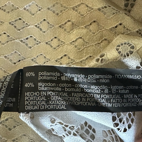 Zara Gold Metallic Lace Tank Top - Picture 4 of 4